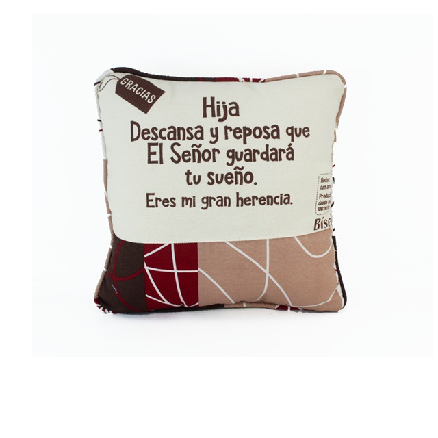 Cojín Hija Descansa Y Reposa Que El Señor