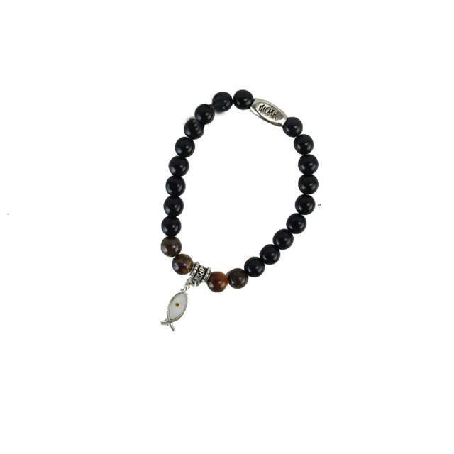 Pulsera Café Ojo De Pez