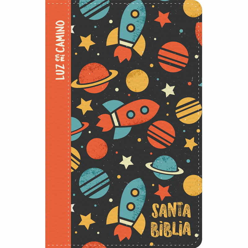 Biblia NVI Luz En Mi Camino Diseño de Cohetes Imitación Piel