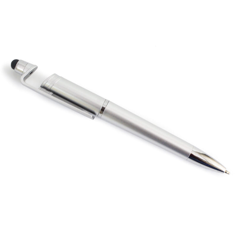 Bolígrafo Con Soporte Color Gris