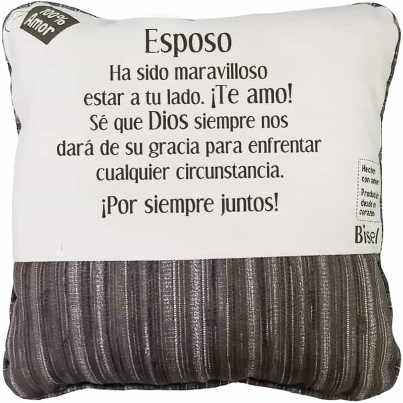 Cojín Esposo  Textura De Madera Oscura
