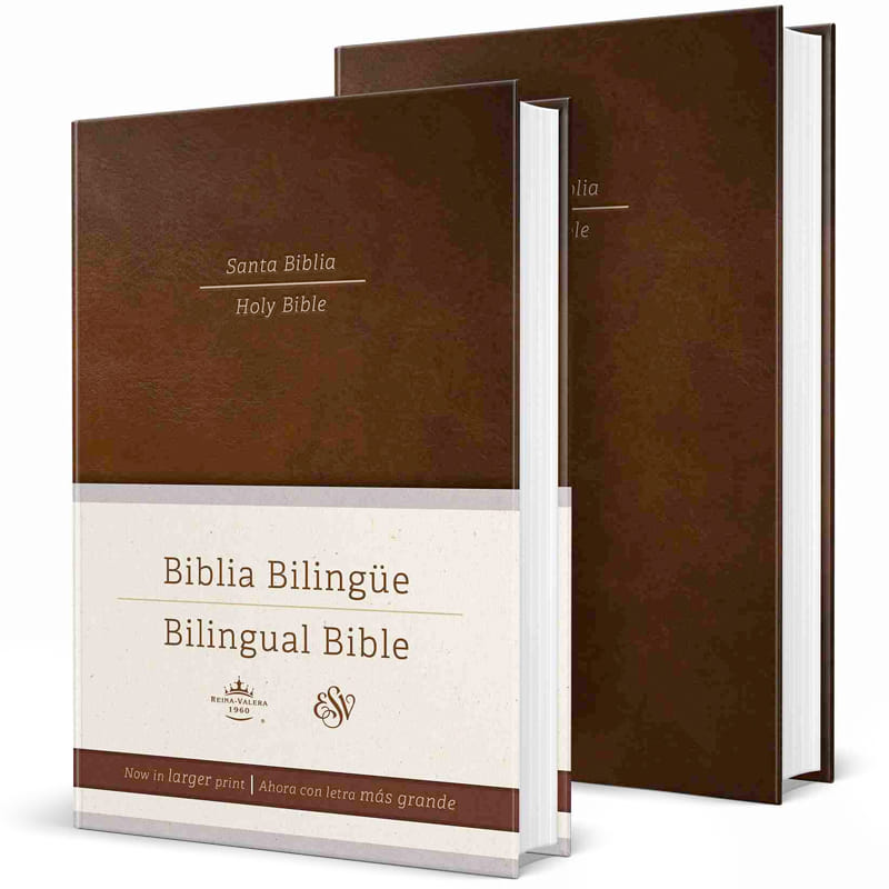 Biblia Bilingüe RVR 1960/KJV Tapa Dura Color Marrón
