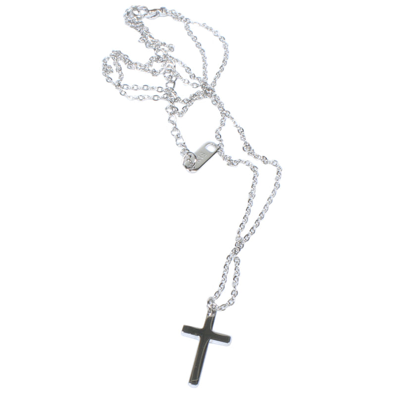 Cadena De Color Plata Diseño De Cruz Para Dama