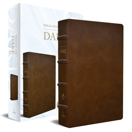 Biblia De Estudio RVR 1960 Dake, Tamaño Grande, Piel Marrón