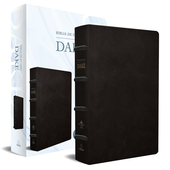 Biblia De Estudio RVR 1960 Dake, Tamaño Grande, Piel Negra
