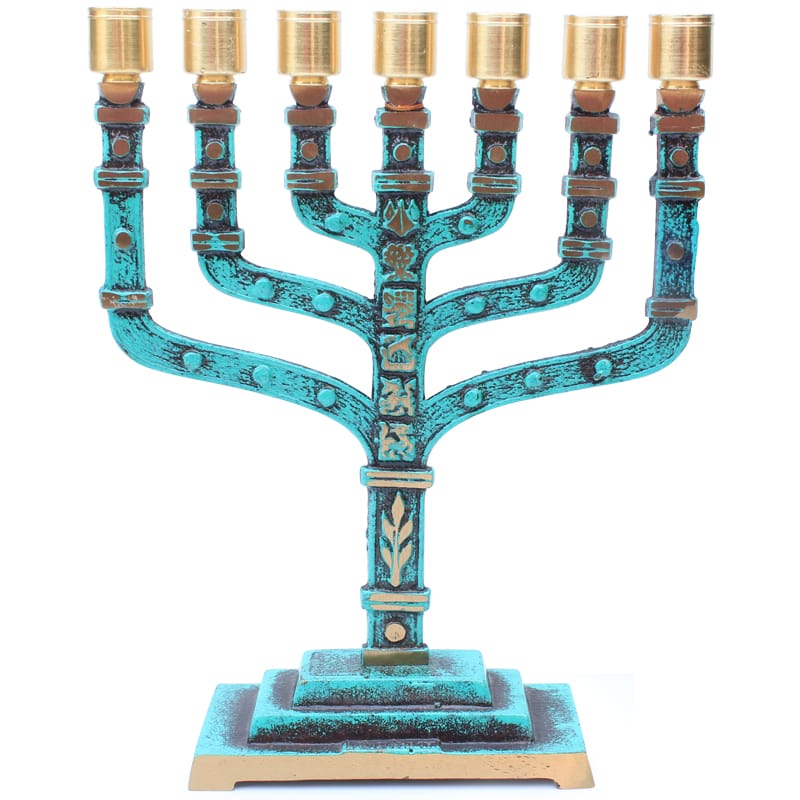 Menorá Grande Color Turquesa