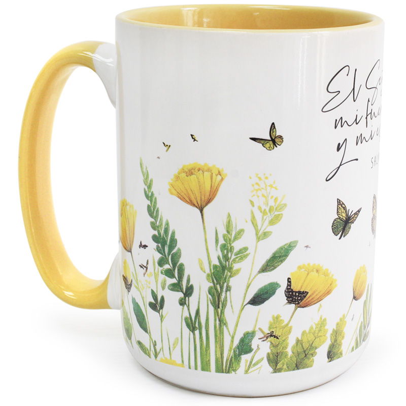 Taza 16 OZ. Colección Primavera "El Señor es mi Fuerza"
