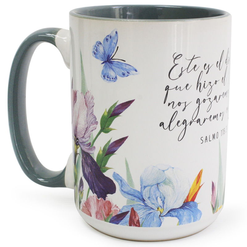 Taza 16 OZ. Colección Primavera "Este Es El Día Que Hizo El Señor"