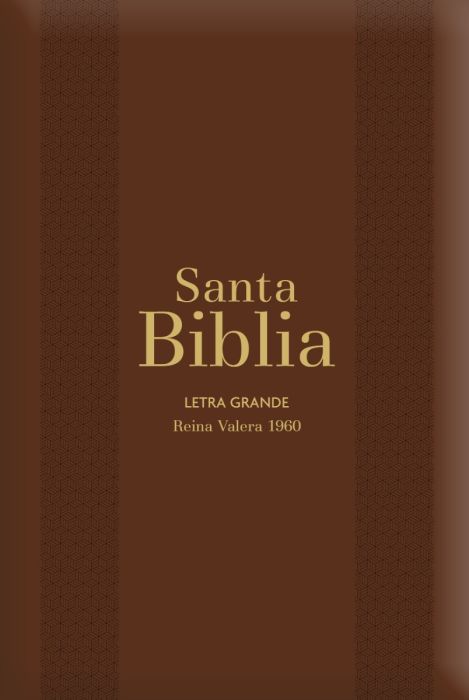 Biblia RVR 1960 Gigante, Café, Con Índice Y Zipper