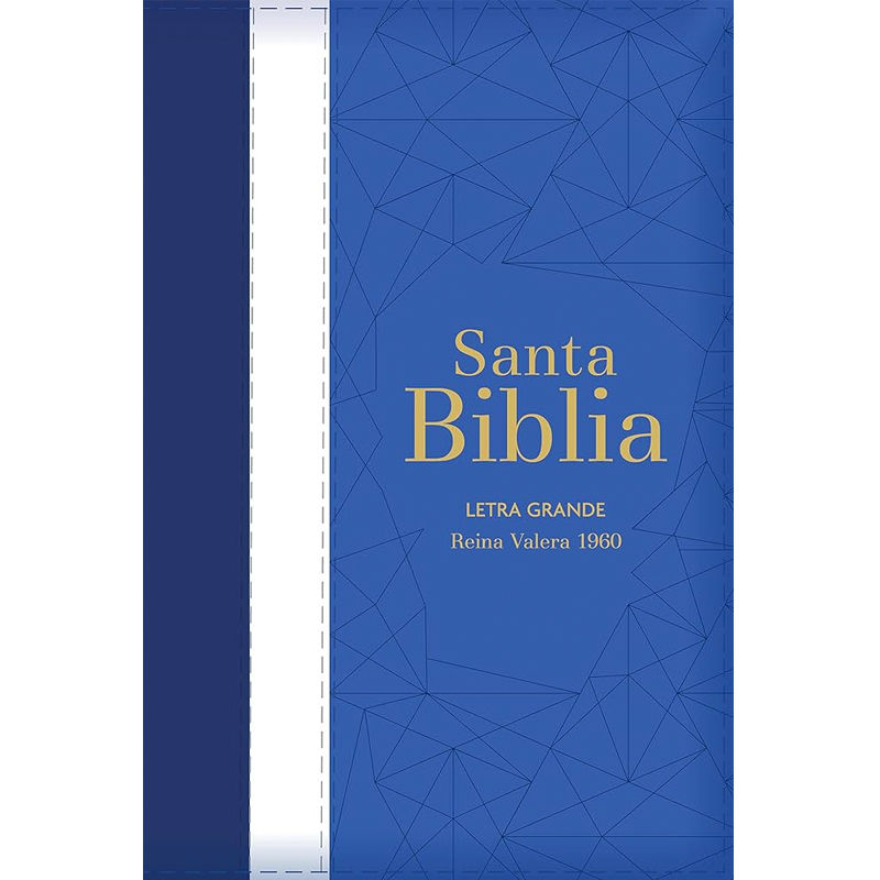 Biblia RVR 1960 Letra Grande, Azul Con Índice