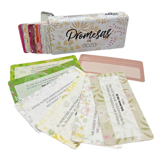 Caja Metálica De Promesas De Gozo