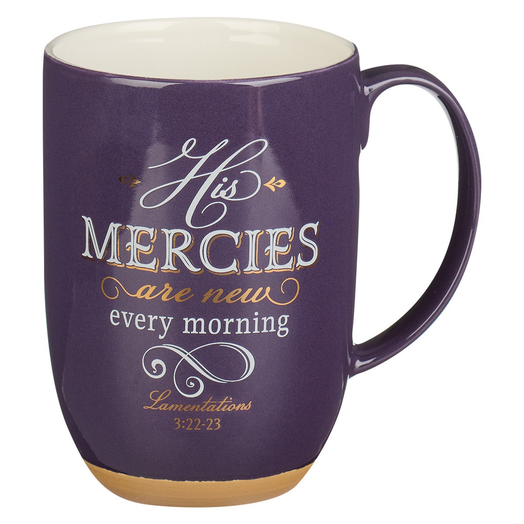 Taza Cerámica Sus Misericordias Son Una Nuevas Lamentaciones 3:22-23