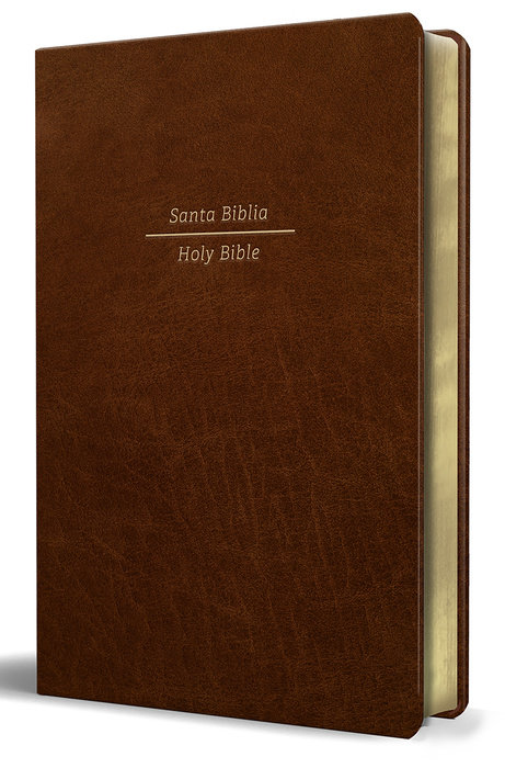 Biblia Bilingüe RVR 1960/ KJV  Piel Color Marrón