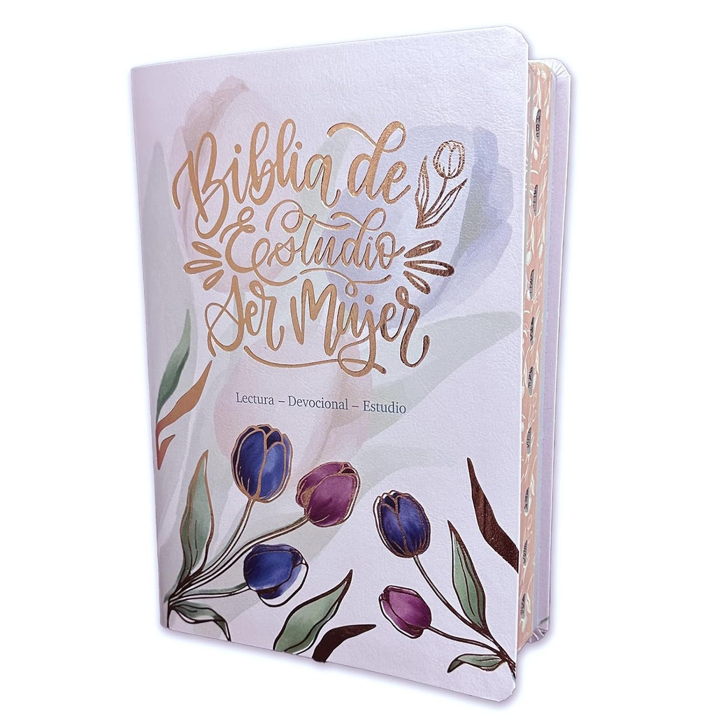 Biblia De Lectura-Devocional Y De Estudio RVR 1960 Ser Mujer De Flores