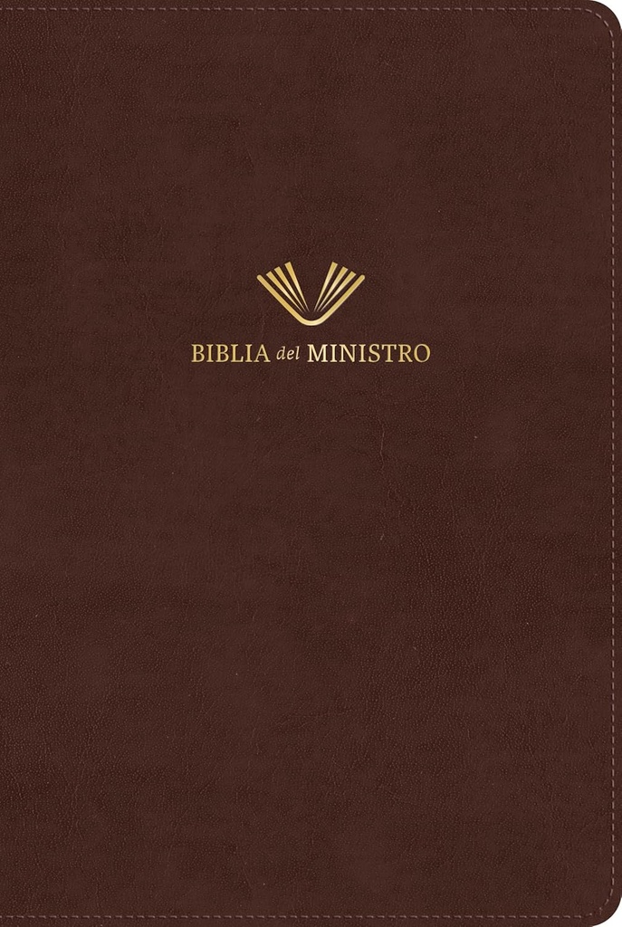 Biblia RVR 1960 Del Ministro, Edición Ampliada, Caoba Piel Fabricada