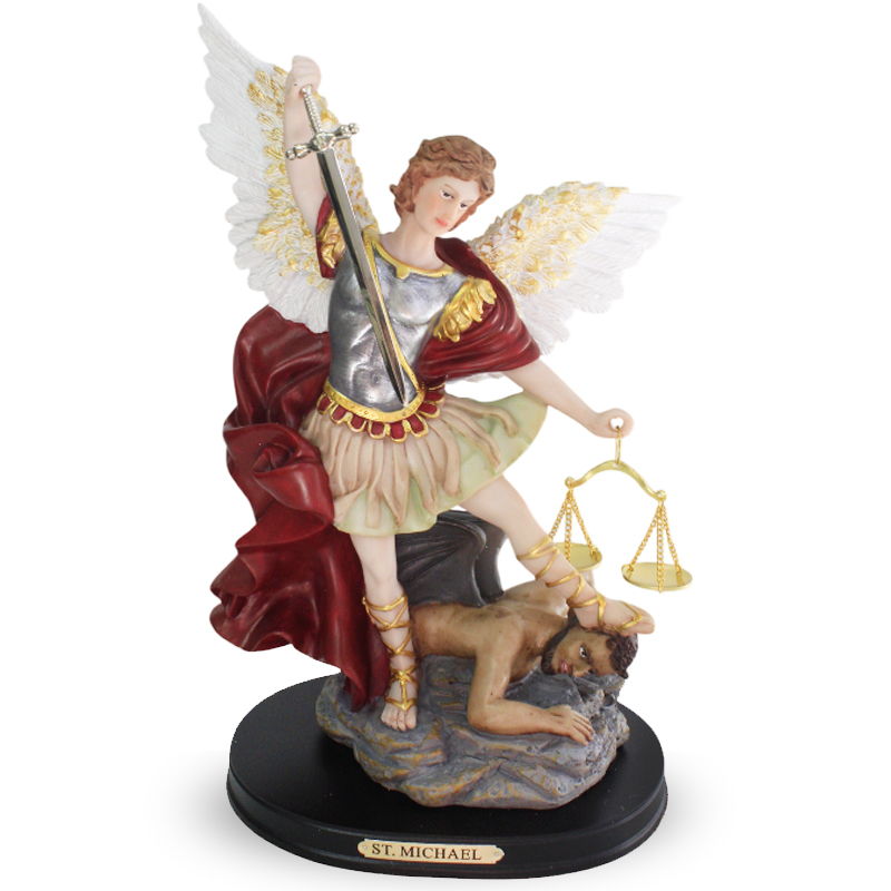 Escultura Arcángel Miguel 30 cm