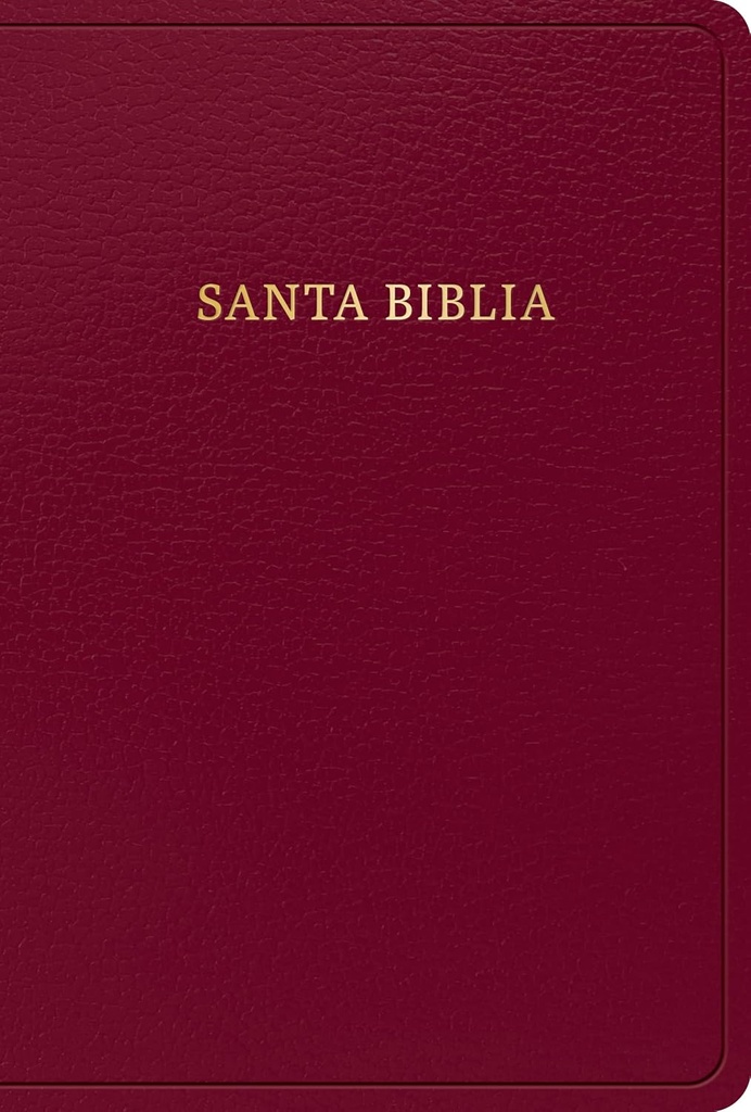 Biblia RVR 1960 Letra Grande Tamaño Manual, Borgoña (Edición 2023) Piel Con Índice