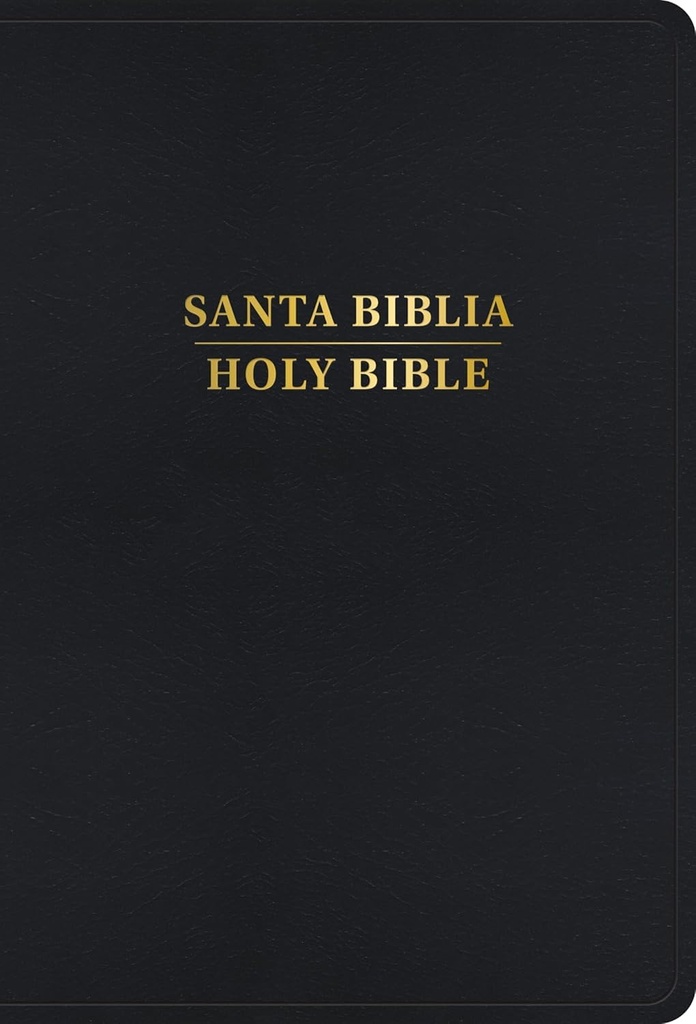 Biblia Bilingüe RVR 1960/KJV Letra Grande Piel Negro Con Índice (Edición 2024)