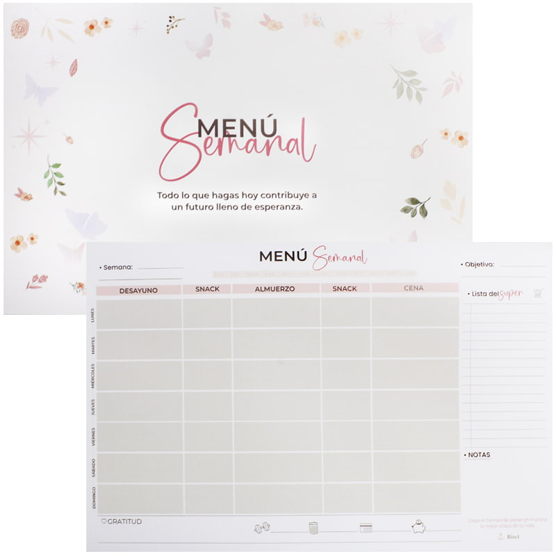 Menú Semanal Con Espiral