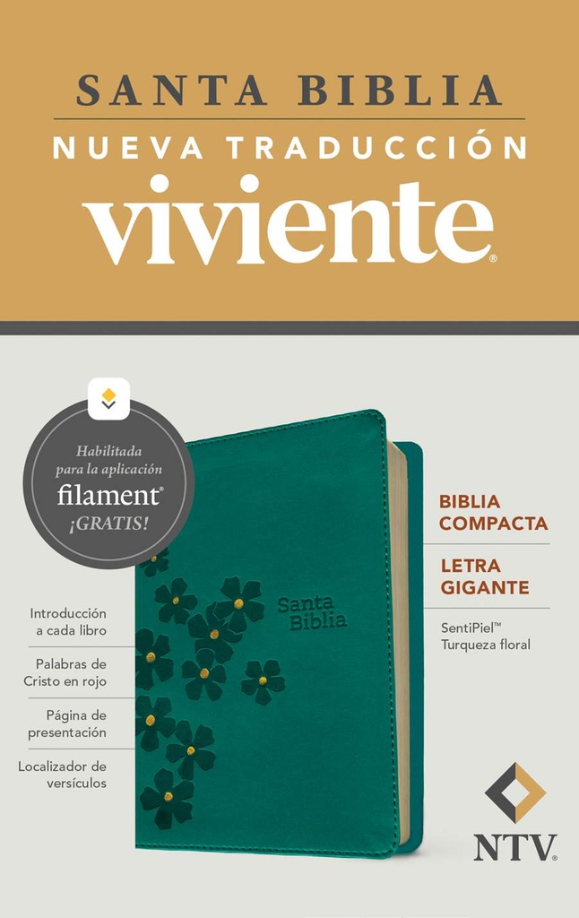Biblia NTV Compacta Letra Grande Con Filament