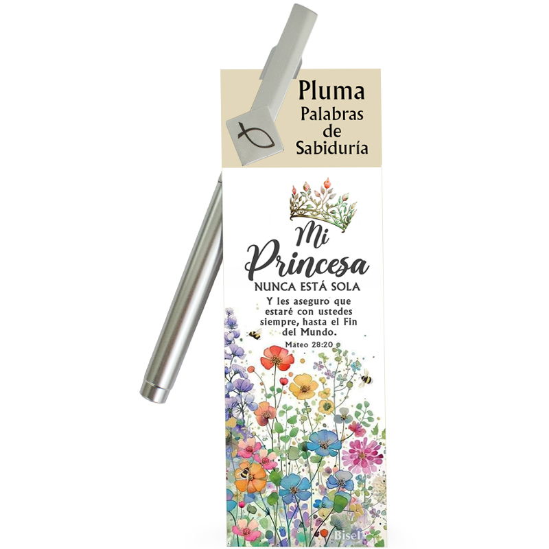 Boligrafo Con Soporte Para Celular, Mateo 28:20 Incluye (Separador + Boligrafo Con Pergamino)