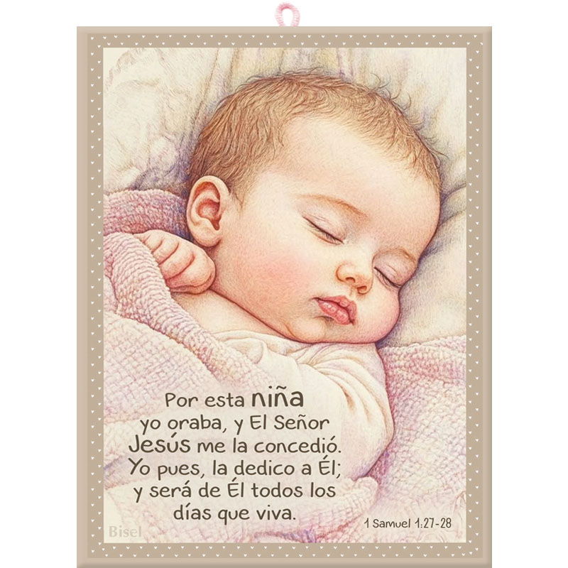 Plaqueta Colgante 1 Samuel 1:27-28 Por Esta Niña Yo Oraba