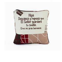[JESHUA-1056A] Cojín Hija Descansa Y Reposa Que El Señor