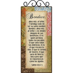 [DECOR-1102A] Plaqueta Con Forja  Salmo 103