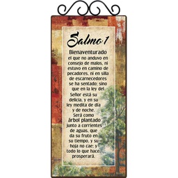 [DECOR-1102D] Plaqueta Con Forja  Salmo 1