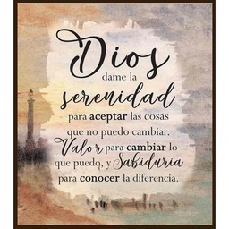 [DECOR-1150A] Plaqueta Texto: Oración De La Serenidad