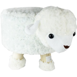 [PLUSH-BS165] Banco Con Funda Diseño De Oveja Color  Blanco