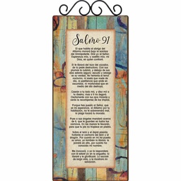 [DECOR-1008G] Plaqueta  Con Forja  Salmo 91