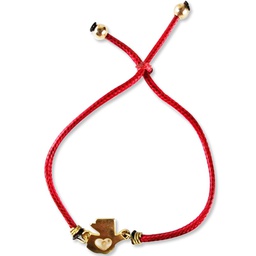 [CONMOAR-1056] Pulsera Mapa De Guatemala Con Semilla De Mostaza Color: Roja
