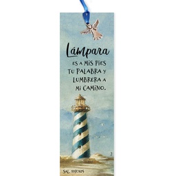 [SEP-032] Separador de Libro, Con Dije Texto: Salmos 119:105