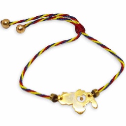 [CONMOAR-1060] Pulsera Con Mapa De Venezuela Y Semilla De Mostaza