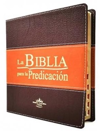 [LSBU-6192A] La Biblia Para La Predicación RVR60, Letra Grande, Imitación Piel Duotone Con Índice, Canto Dorado