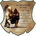 [DECOR-1254] Plaqueta De Color Verde La Armadura De Dios