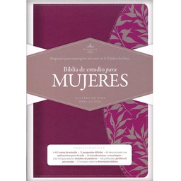 [LBSH-8146] Biblia RVR 1960 Biblia De Estudio Para Mujeres, Vino Tinto Fucia Imitación Piel Con Indice
