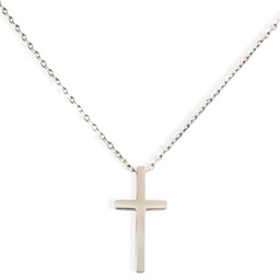 [CONDIGO-1002] Cadena De Color Plata Diseño De Cruz