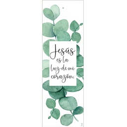 [SEP-080] Separador Con Dije  Texto: Jesús Es La Luz De Mi Corazón.