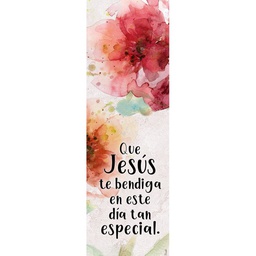 [SEP-083] Separador Con Dije  Texto: Que Jesús Te Bendiga En Este Día Tan Especial.
