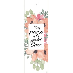 [SEP-095] Separador Con Dije   Texto: Eres Preciosa A Los Ojos Del Señor.