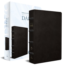 [LRANDOM-1083] Biblia De Estudio RVR 1960 Dake, Tamaño Grande, Piel Negra