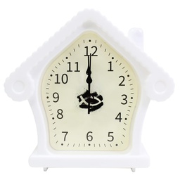 [Watch-BS23070B] Reloj De Casita Color: Blanco Texto: Señor Mi Tiempo Está En Tus Manos Bendícelo.