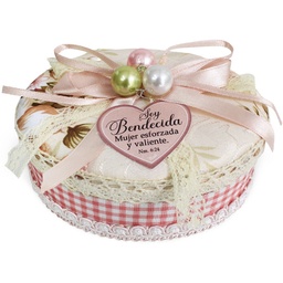 [CAJA-BS21027D] Joyero En Forma De Ovalo Texto: Eres Una Perla De Gran Precio