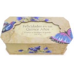 [COTT-1090A] Caja Rectangular Melodía Sublime Gracia Texto, Números 6:24