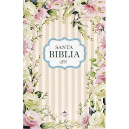 [LSBU-6296] Biblia RVR 1960 Económica Pasta Rustica Diseño de Flores