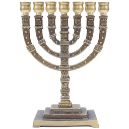 [LAMA-1003] Menorá Mediano Color Dorado