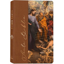 [LRANDOM-1088] Biblia RVR 1960 Pasta Color Café Jesús Sana