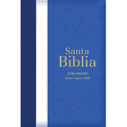 [LEP-7273] Biblia RVR 1960 Letra Grande, Azul Con Índice